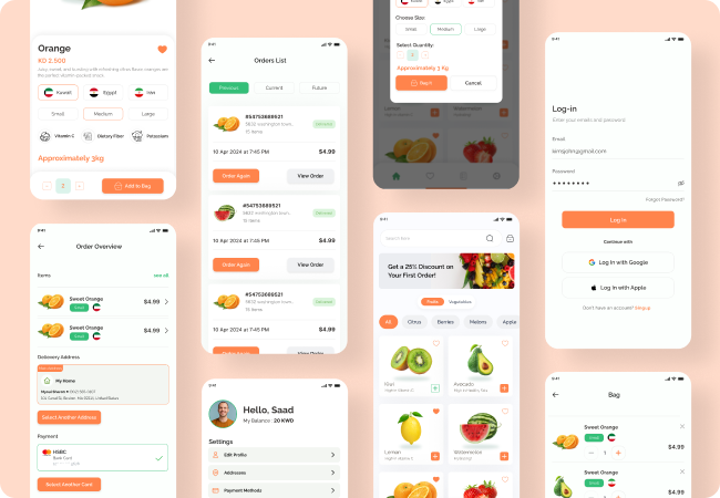 Grocery App Design